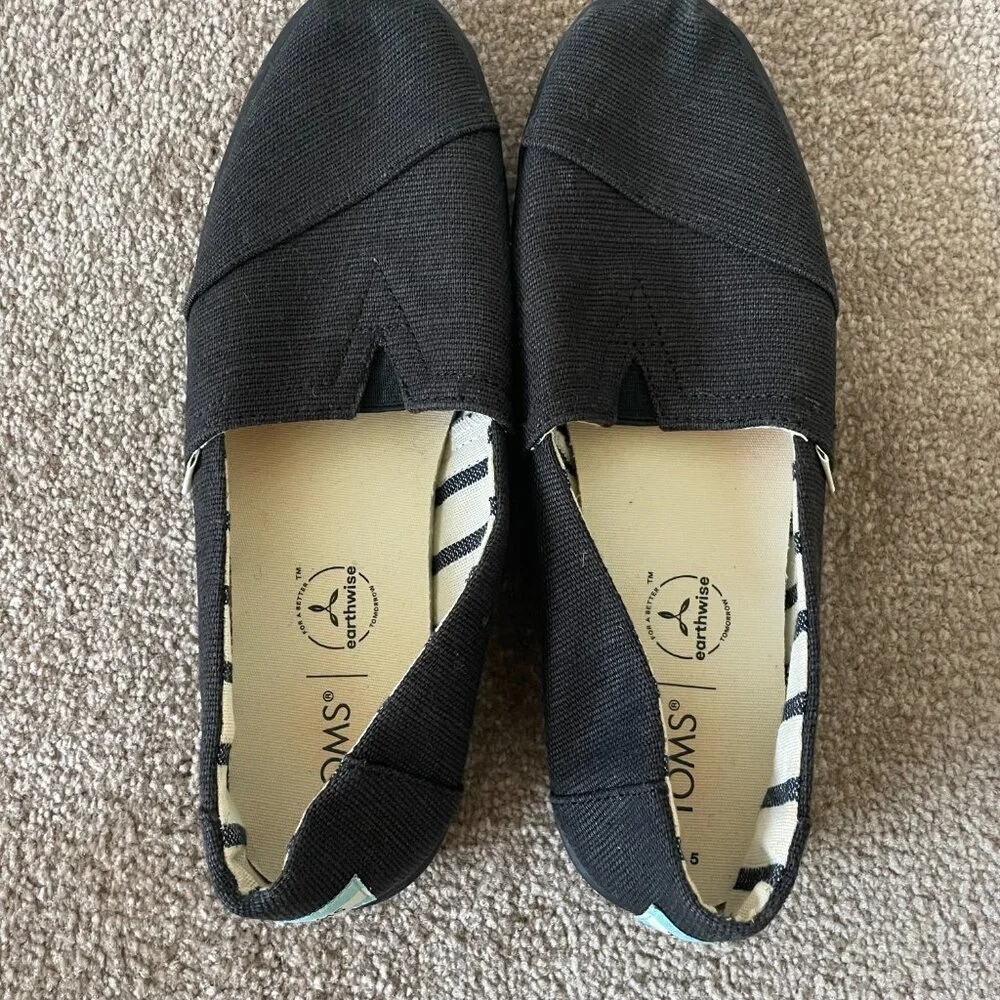 TOMS NWOT Alpargata Cupsole Slip-On Shoes in black - Picture 6 of 11
